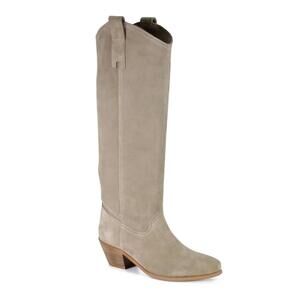 NEW DIBA TRUE women's ame thyst suede boot in taupe